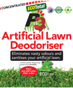 ECOTotal Australia safe and natural P3 Artificial Lawn Deodoriser product label