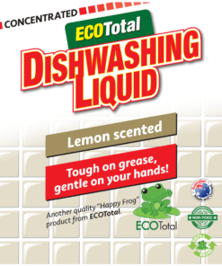 ECOTotal Australia safe and natural Dishwashing Liquid household cleaning product label